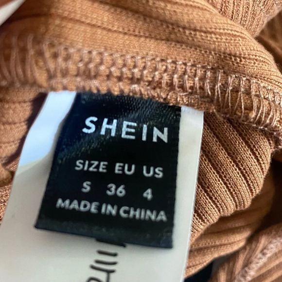 SHEIN Asymmetrical Tube Top in Rust - Picture 3 of 3